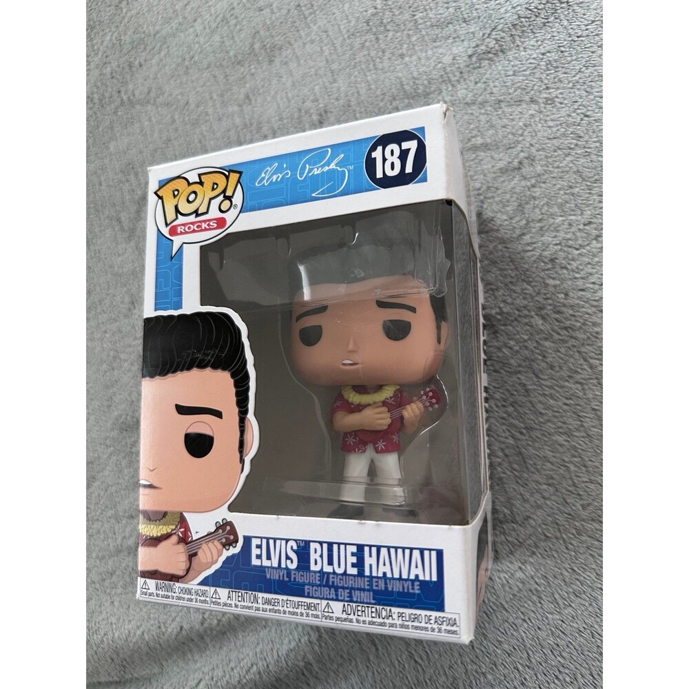 Funko Pop Rocks Elvis Presley Blue Hawaii #187 Vinyl Figure New in Box